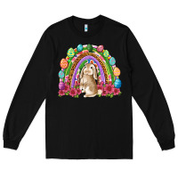 Black Easter rainbow Bunny Easter Day Long Sleeve Tee - Neo Western
