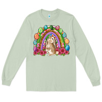 Matcha Easter rainbow Bunny Easter Day Long Sleeve Tee - Neo Western