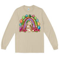 Mushroom Easter rainbow Bunny Easter Day Long Sleeve Tee - Neo Western