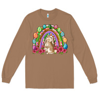 Toasted Coconut Easter rainbow Bunny Easter Day Long Sleeve Tee - Neo Western