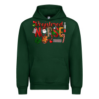 Forest Green Registered Nurse Christmas Urban Hoodie - LillyAllenDesigns