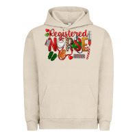 Pigment French Oak Registered Nurse Christmas Urban Hoodie - LillyAllenDesigns