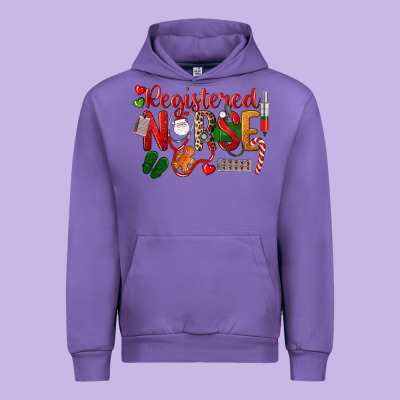 Registered Nurse Christmas Urban Hoodie Designed By Lillyallendesigns