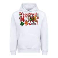 White Registered Nurse Christmas Urban Hoodie - LillyAllenDesigns