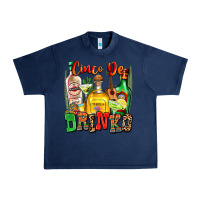 Navy cinco de drinko Urban Heavy Tee - Zillion Design Studio