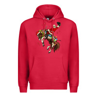 Cardinal christmas cowboy santa Premium Hoodie - MaliasSmallBusiness