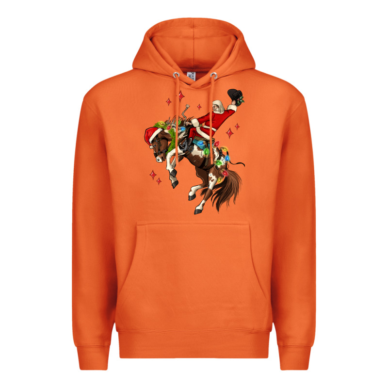 Christmas Cowboy Santa Premium Hoodie by MaliasSmallBusiness | Teevron