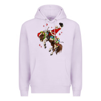 Lilac christmas cowboy santa Premium Hoodie - MaliasSmallBusiness