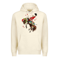Sandshell christmas cowboy santa Premium Hoodie - MaliasSmallBusiness