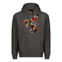 Smoke christmas cowboy santa Premium Hoodie - MaliasSmallBusiness