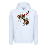 White christmas cowboy santa Premium Hoodie - MaliasSmallBusiness