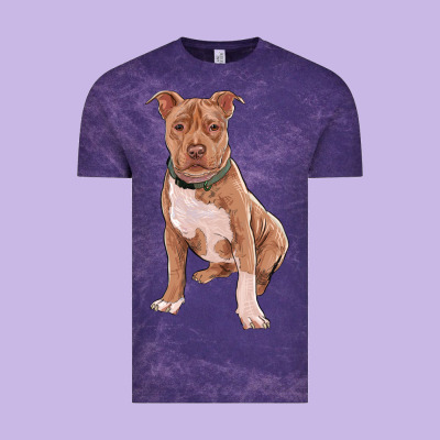 Vintage Tee Brown Pitbull
