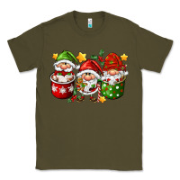 Army Green coffee cup santa gnomies Classic Tee - FaDigitalArtStudio