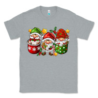 Heather Grey coffee cup santa gnomies Classic Tee - FaDigitalArtStudio