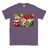 Lavender coffee cup santa gnomies Classic Tee - FaDigitalArtStudio