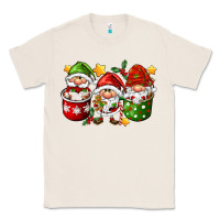 Natural coffee cup santa gnomies Classic Tee - FaDigitalArtStudio