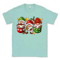 Seafoam coffee cup santa gnomies Classic Tee - FaDigitalArtStudio
