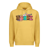 Antique Gold nurse with nurse element Premium Hoodie - AdoDesignShop