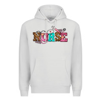 Dove Grey nurse with nurse element Premium Hoodie - AdoDesignShop