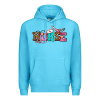 Ocean Blue nurse with nurse element Premium Hoodie - AdoDesignShop