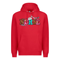 Red nurse with nurse element Premium Hoodie - AdoDesignShop