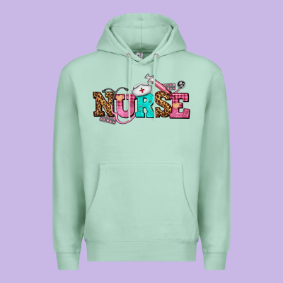 Nurse With Nurse Element Premium Hoodie Designed By Adodesignshop
