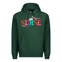 Sports Green nurse with nurse element Premium Hoodie - AdoDesignShop