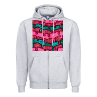 Heather Grey valentines day leopard and turquoise gemstone seamless pattern Zipper Hoodie - BundleAndBundleShop