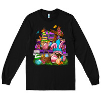 Black Easter gnomies truck Easter Day Long Sleeve Tee - Neo Western