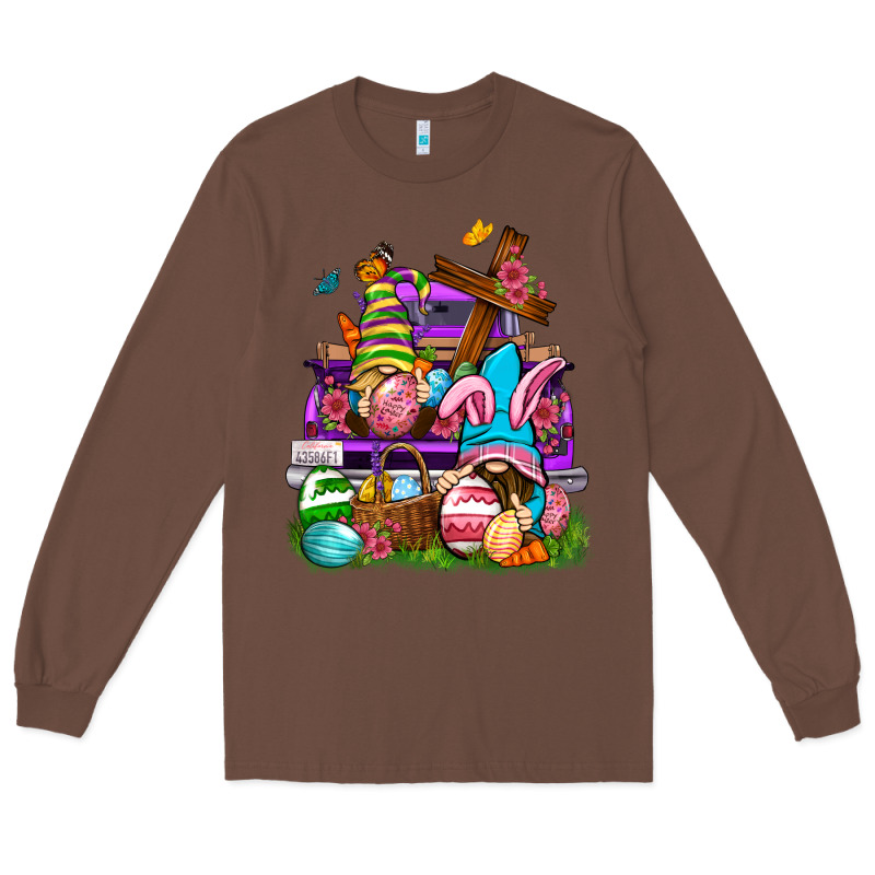 Easter Gnomies Truck Easter Day Long Sleeve Tee by Neo Western | Teevron