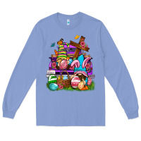 Colony Blue Easter gnomies truck Easter Day Long Sleeve Tee - Neo Western