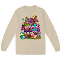 Mushroom Easter gnomies truck Easter Day Long Sleeve Tee - Neo Western