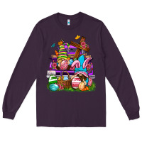 Plum Easter gnomies truck Easter Day Long Sleeve Tee - Neo Western