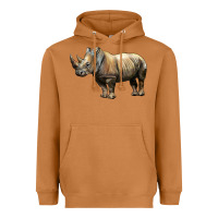 Meerkat Rhino Illustrations Heavyweight Hoodie - LillyAllenDesigns