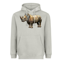 Moon Dust Rhino Illustrations Heavyweight Hoodie - LillyAllenDesigns