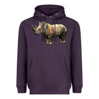 Plum Rhino Illustrations Heavyweight Hoodie - LillyAllenDesigns