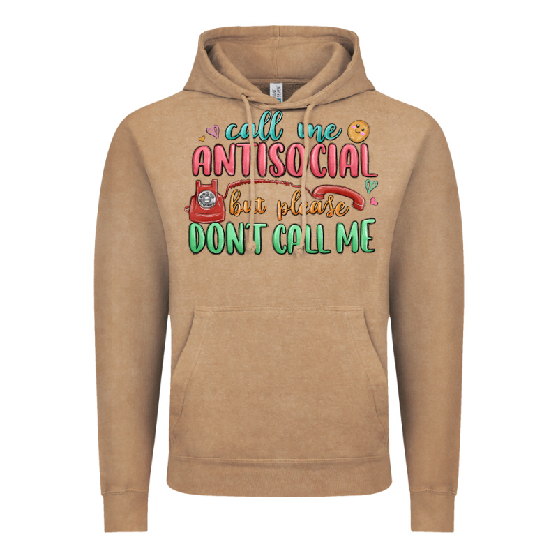 Call Me Antisocial But Please Dont Call Me Vintage Hoodie by MaliasSmallBusiness | Teevron