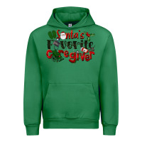 Emerald Santa's Favorite Caregiver Christmas Urban Hoodie - LillyAllenDesigns