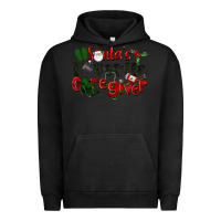 Pigment Black Santa's Favorite Caregiver Christmas Urban Hoodie - LillyAllenDesigns