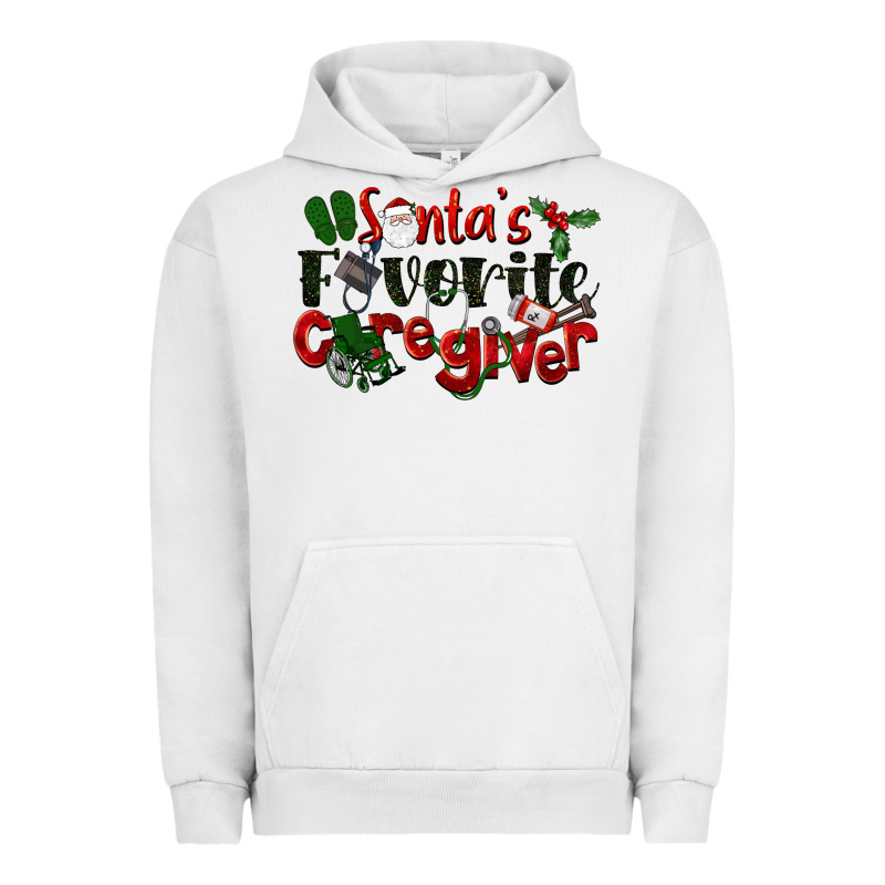 Santa's Favorite Caregiver Christmas Urban Hoodie by LillyAllenDesigns | Teevron
