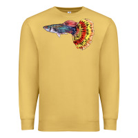 Antique Gold Guppy Fish Premium Sweatshirt - LillyAllenDesigns