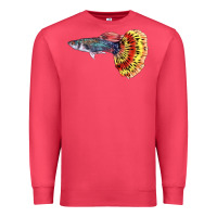 Cardinal Guppy Fish Premium Sweatshirt - LillyAllenDesigns