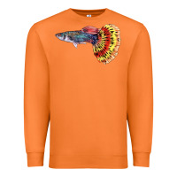 Carrot Guppy Fish Premium Sweatshirt - LillyAllenDesigns