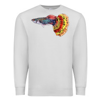 Dove Grey Guppy Fish Premium Sweatshirt - LillyAllenDesigns