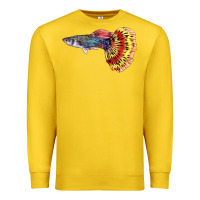 Lemon Guppy Fish Premium Sweatshirt - LillyAllenDesigns