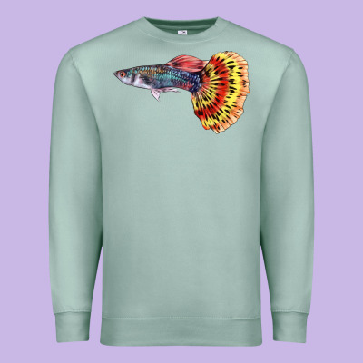 Guppy Fish Premium Sweatshirt Designed By Lillyallendesigns