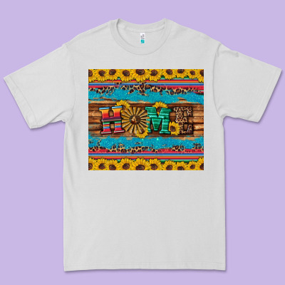 Western Home Wind Wheel Sunflowers Premium Tee Designed By Artiststas