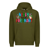 Army Green merry and pregnant Premium Hoodie - MaliasSmallBusiness