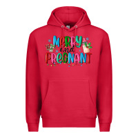 Cardinal merry and pregnant Premium Hoodie - MaliasSmallBusiness