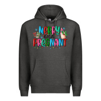 Charcoal Heather merry and pregnant Premium Hoodie - MaliasSmallBusiness
